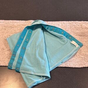 lululemon athletica Teal Striped Scarf